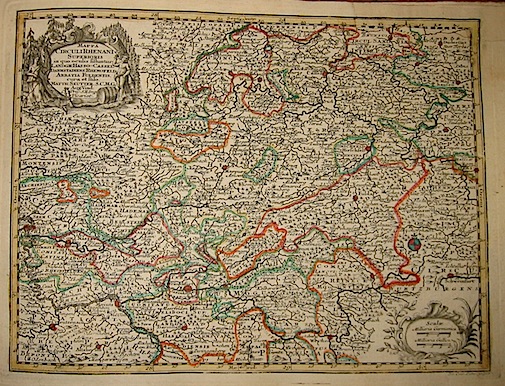 Seutter Matthaeus (1678-1757) Mappa Circuli Rhenani superioris... s.d. (ma 1744) Augsburg, presso C.Lotter